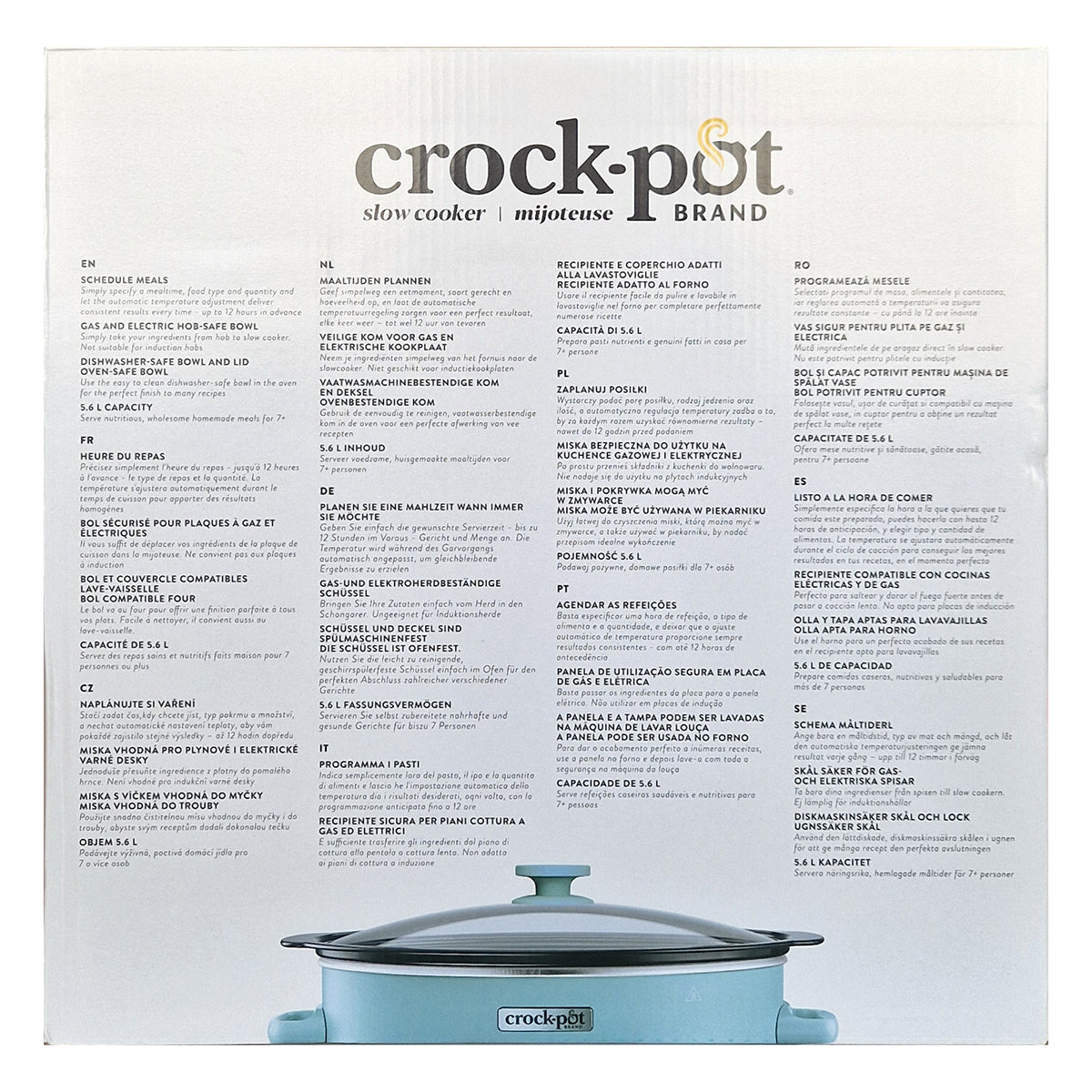 Crock-Pot Olla de Presión Lenta Digital 5,6L TIME SELECT 7+personas CSC121X