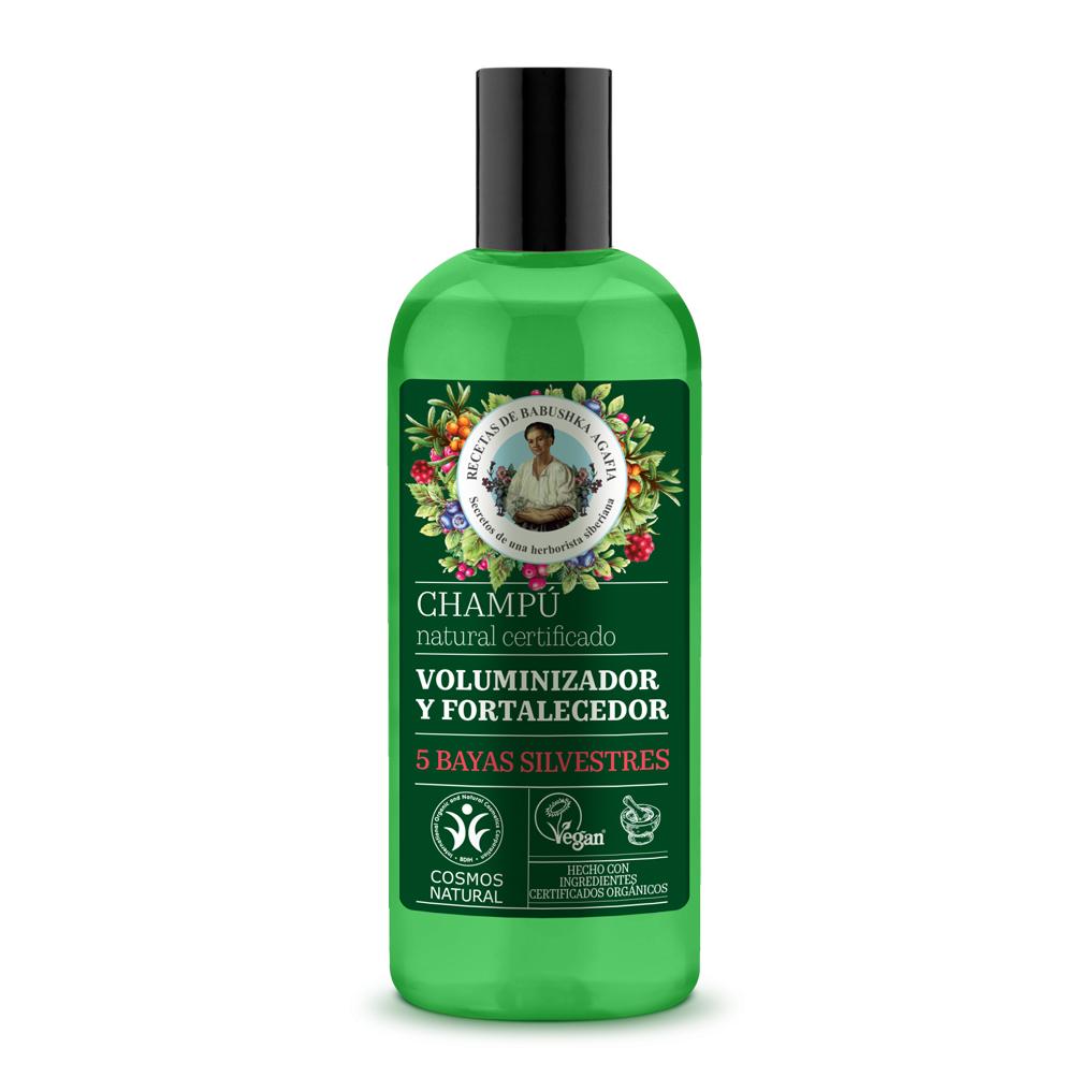Champú natural certificado voluminizador y fortalecedor Agafia Natura Siberica 260 ml