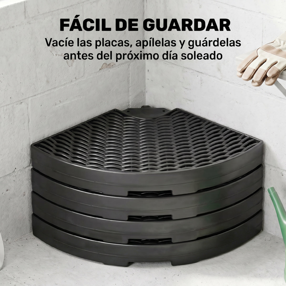 Outsunny Base Para Sombrilla De 4 Piezas Rellenable Con Arena 68 Kg O Agua 52 L_5