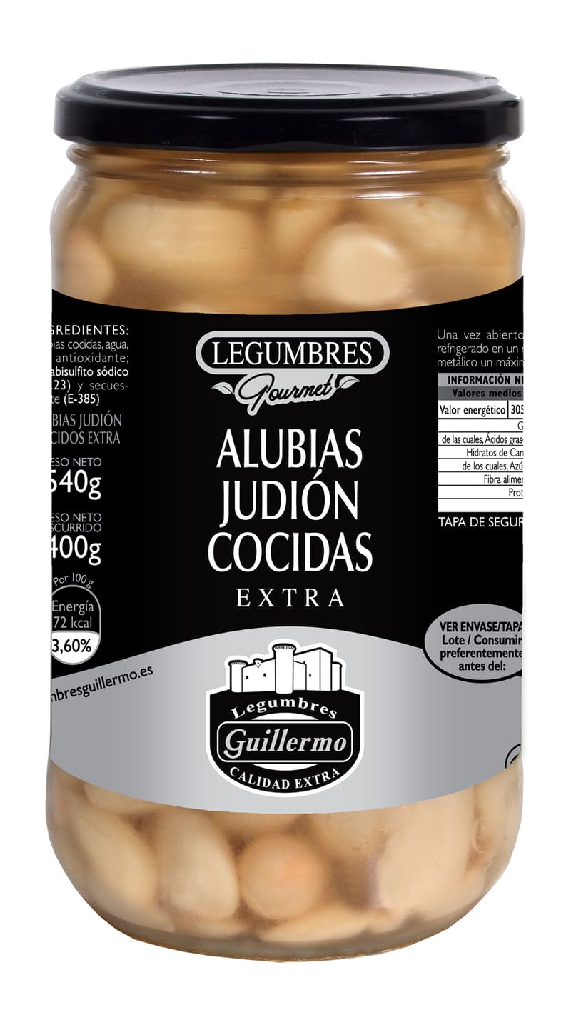 Alubia Judión Cocida - 540 G, Tarro_0