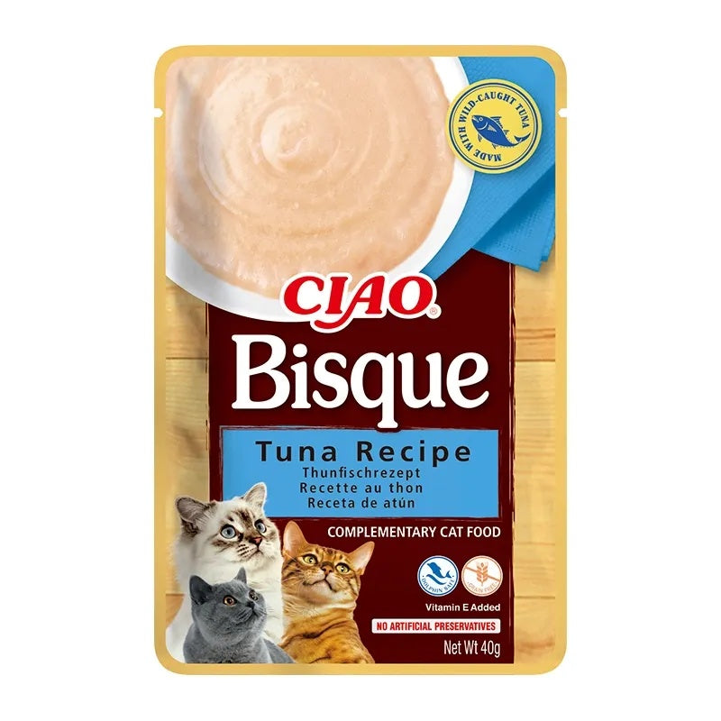 Puré Ciao Bisque de Atún para Gatos Churu 40 g