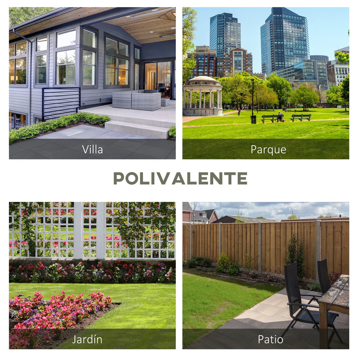 Outsunny Banco Jardín 2 Plazas Acero Con Reposabrazos Para Terraza Carga 240 Kg_5