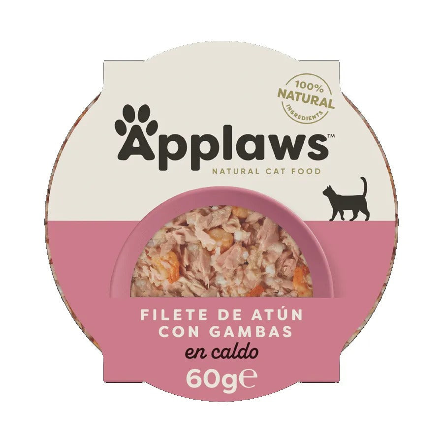 Tarrina Filete Atún y Gambas para gatos Applaws 60 g