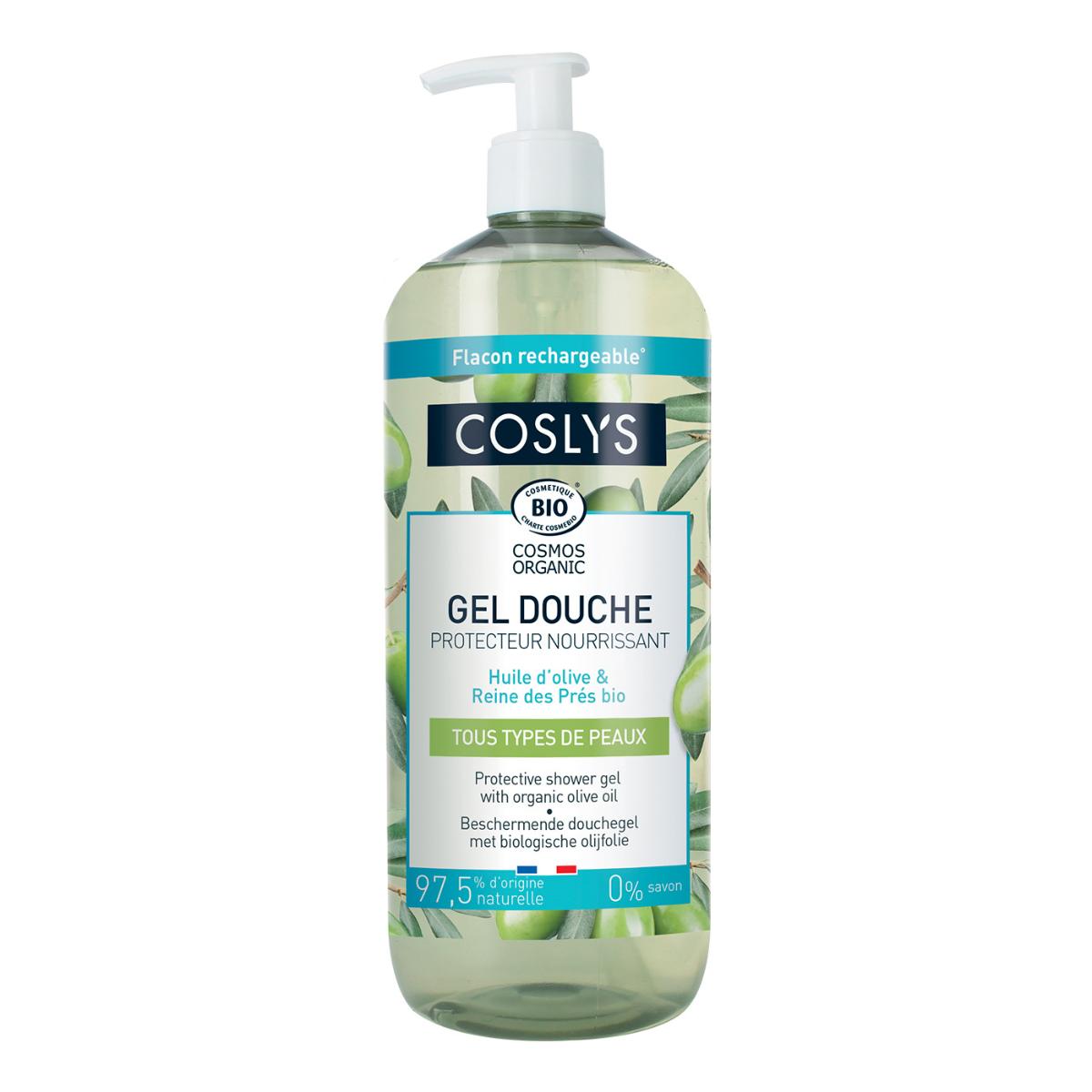Gel de ducha protector con aceite de oliva Coslys 1 L