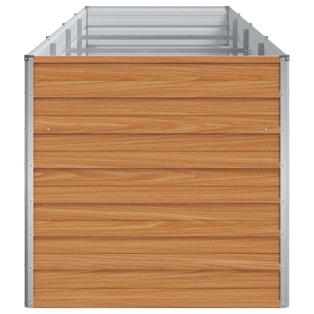 Arriate Elevado Marrón Claro 320 X 80 X 77 Cm Acero Galvanizado_5