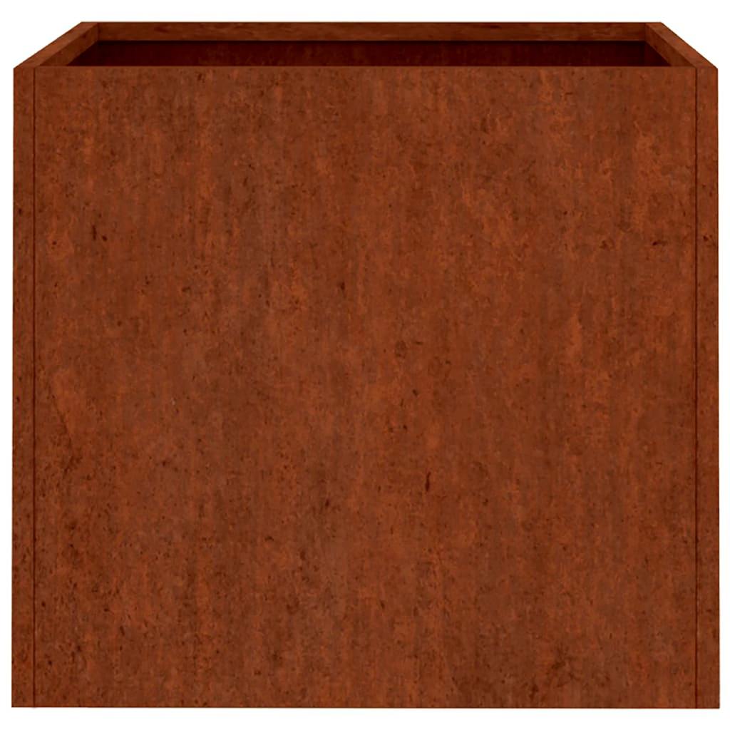 Jardinera De Acero Corten 42x40x39 Cm_5