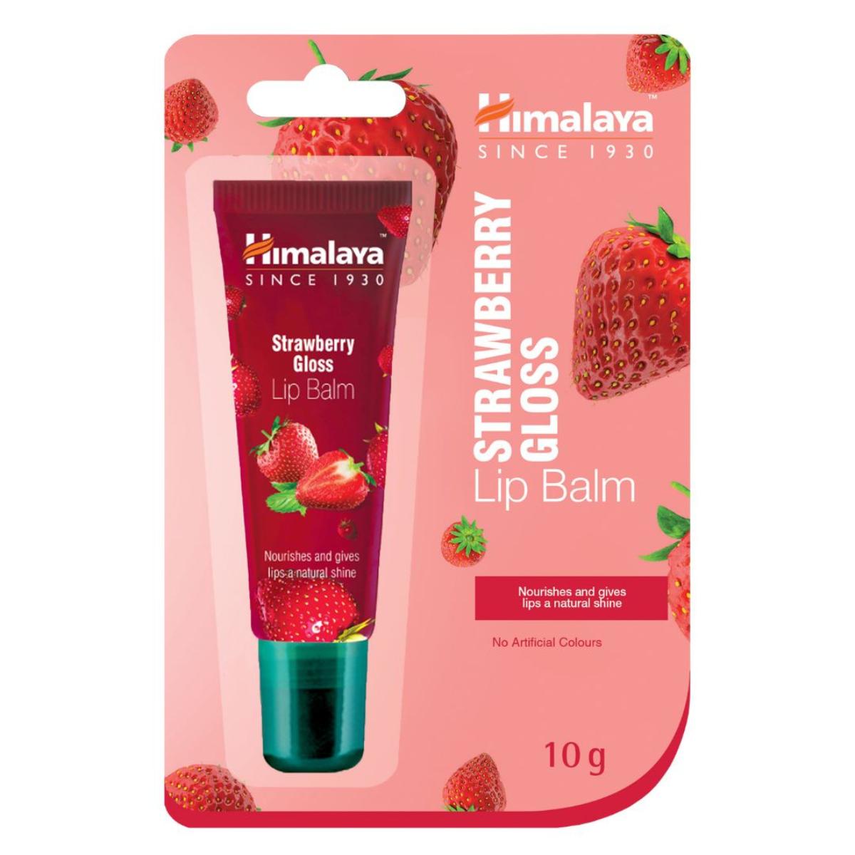 Bálsamo labial gel con Brillo de Fresa Himalaya 10 g