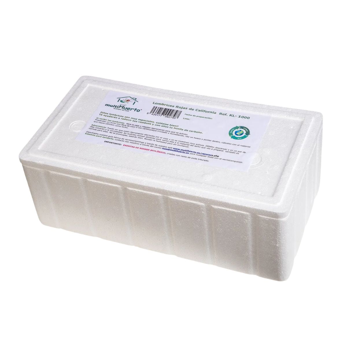 Lombrices rojas californianas para vermicompost Multihuerto 1000 ud