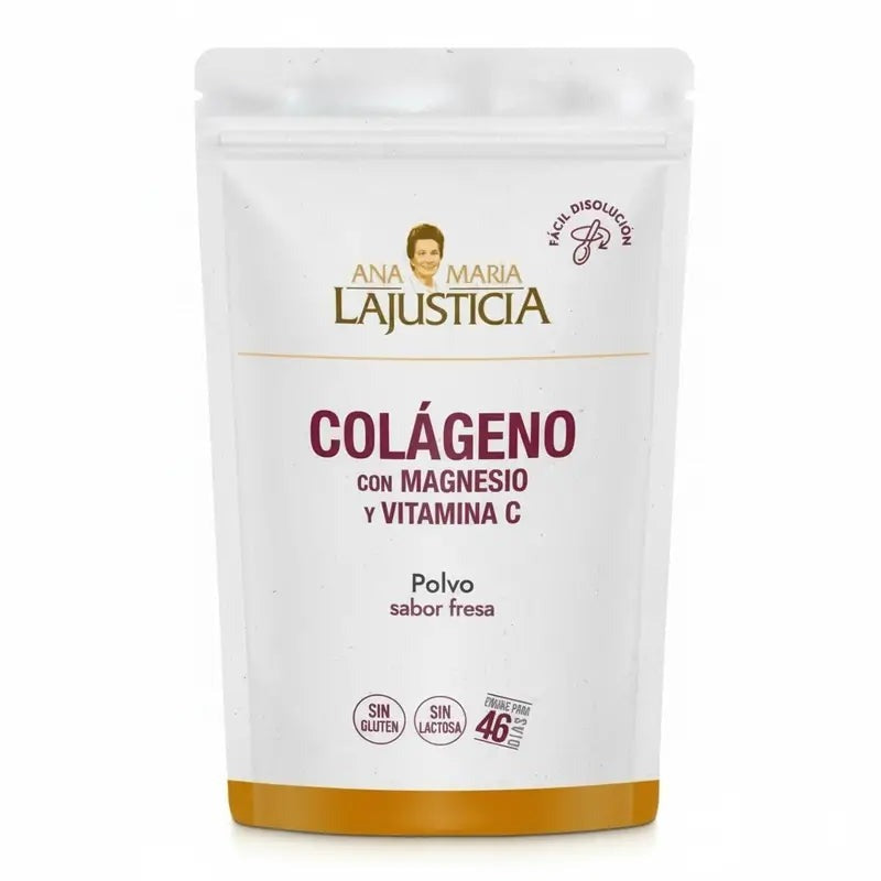 Colageno Con Magnesio + Vit C Fresa Ana Maria la Justicia 350 Gr