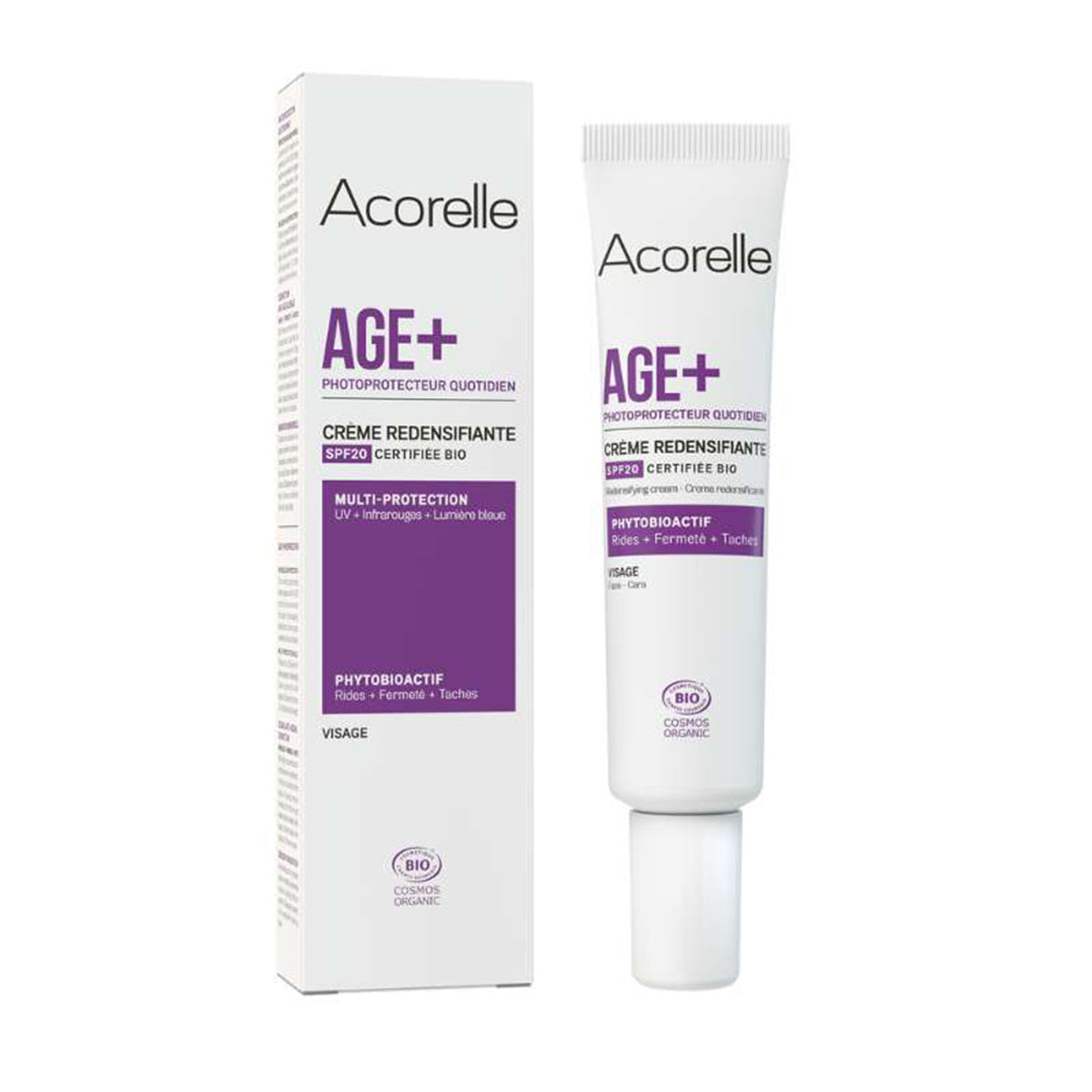 Crema Facial Redensificante Spf20 Age+, ACORELLE, 40ml