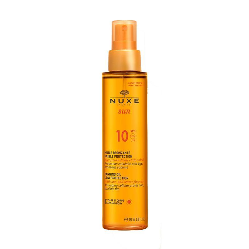 Nuxe Sun Aceite Bronceador Rostro y Cuerpo protección baja SPF10 Nuxe 150ml