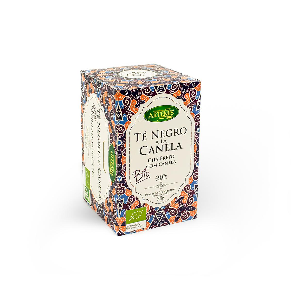 Té Negro con Canela Artemis, 20 filtros.