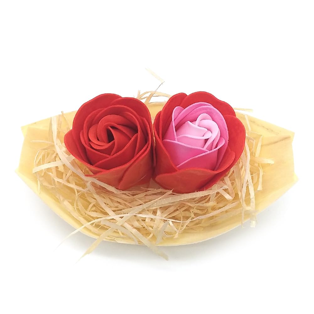 25 Barcas Con Flores Para Regalo Invitados (rojo) - Rosas De Jabón Para Baño Aromático. Detalle Original Para Eventos_5