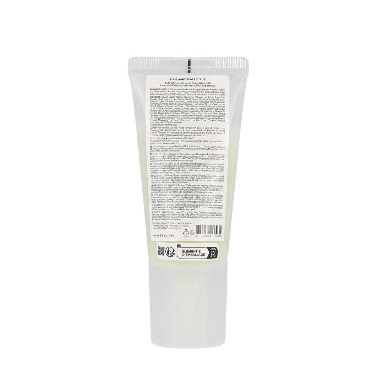 Rosemary Scalp Scrub Aromatica Renewal 165 g