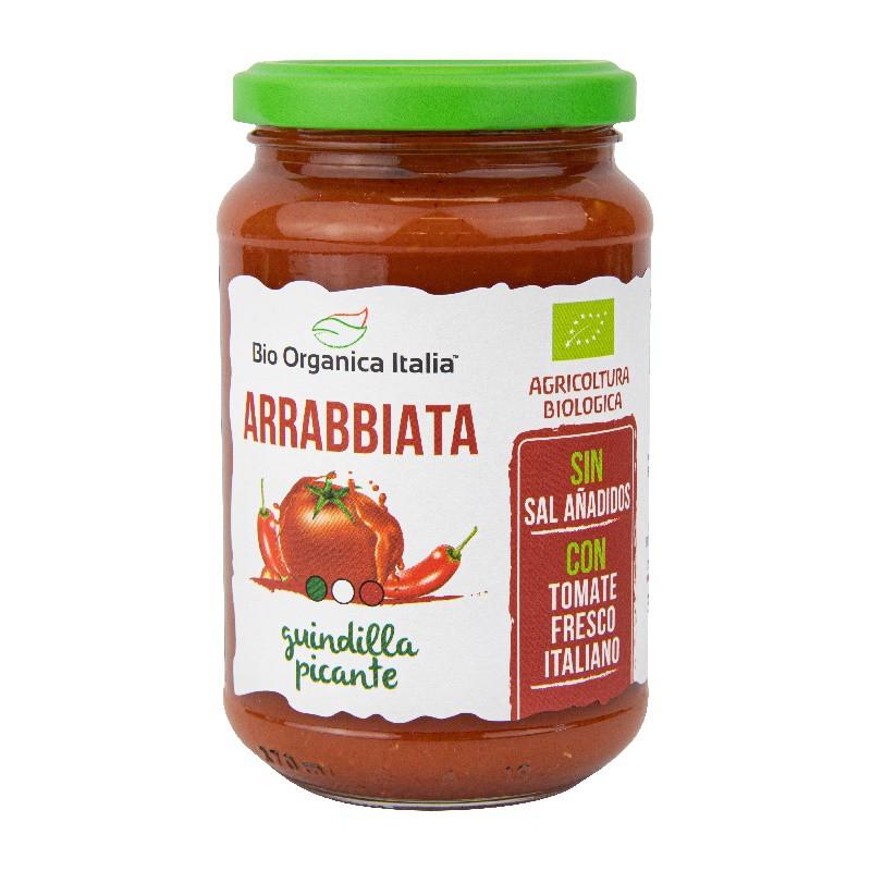 Salsa de Tomate Arrabiata Picante Bio Organica Italia 325 ml