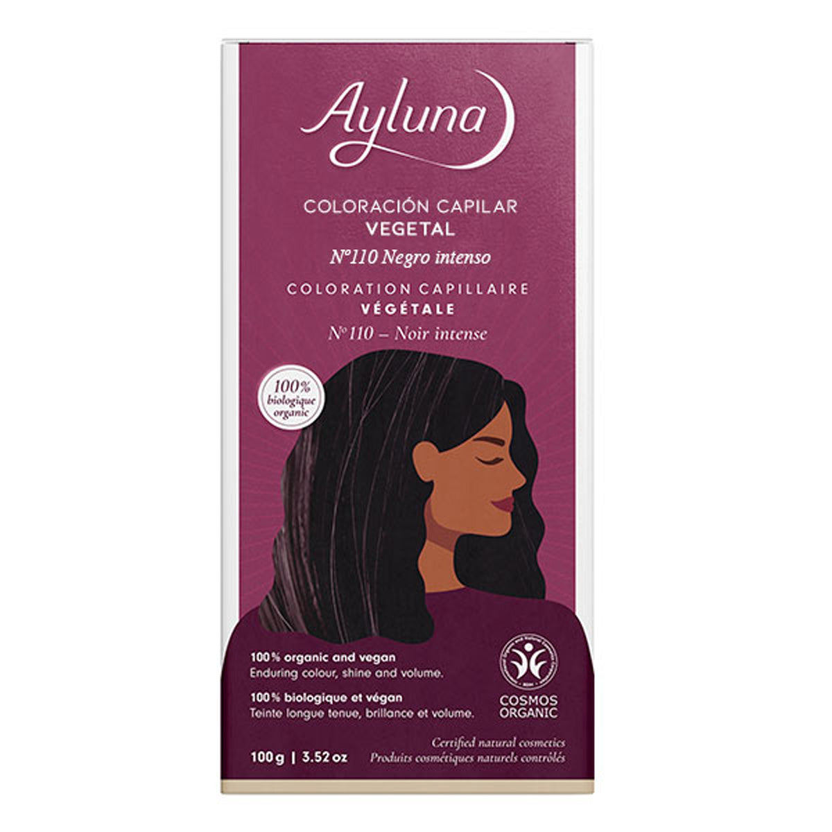 Colorante Vegetal 110 Negro Intenso Ayluna, AYLUNA, 100 g