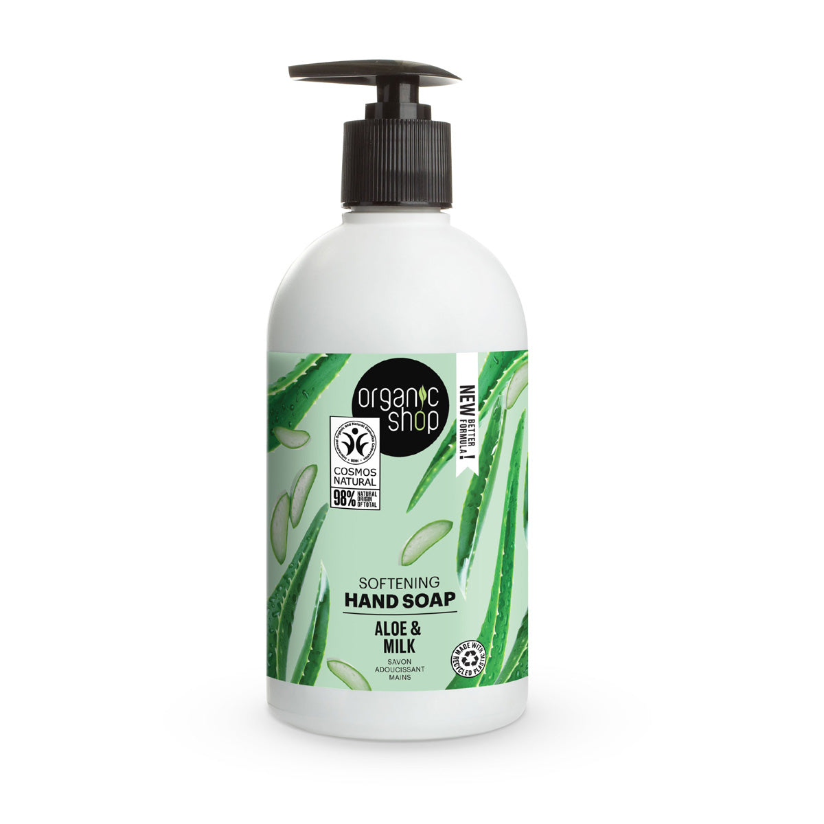 Jabón de Manos Suave Aloe de Barbados Organic Shop 500 ml