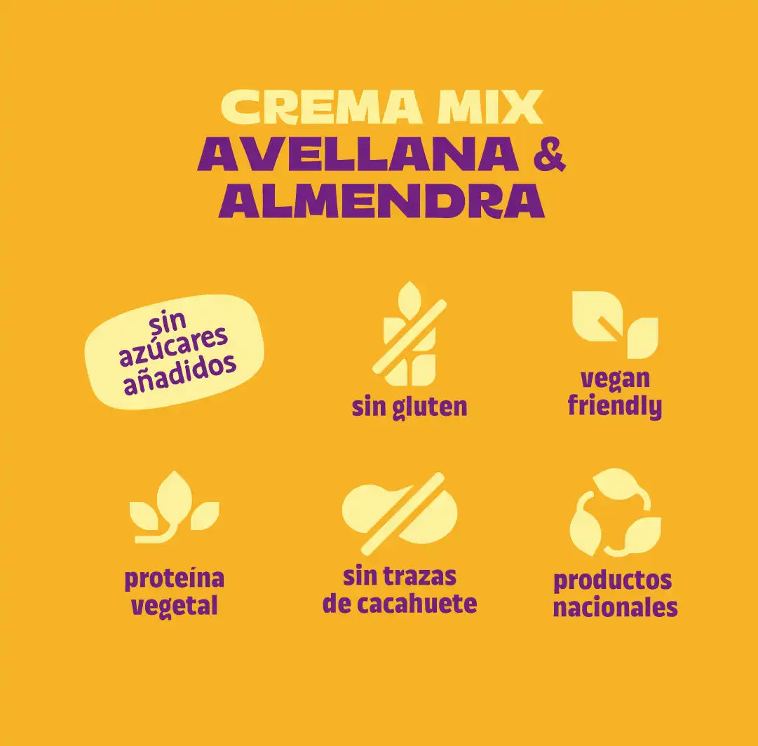 Pack crema de avellana y almendra nacional 4 uds The Nut Club 800g_5