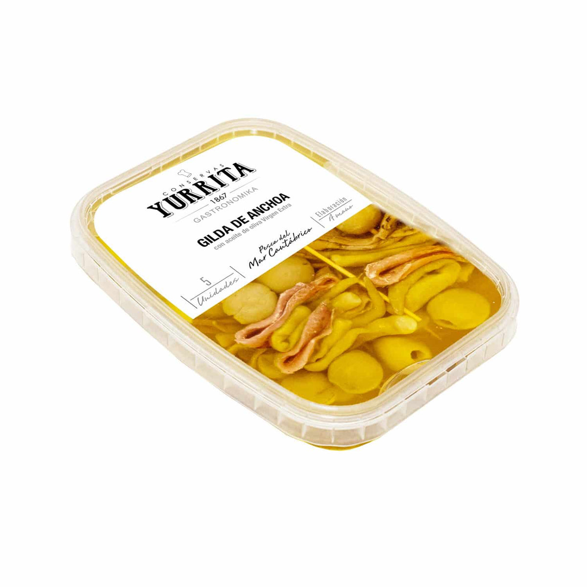 Gilda De Anchoa Del Mar Cantábrico Con Aceite De Oliva Virgen Extra 5 Uds_0