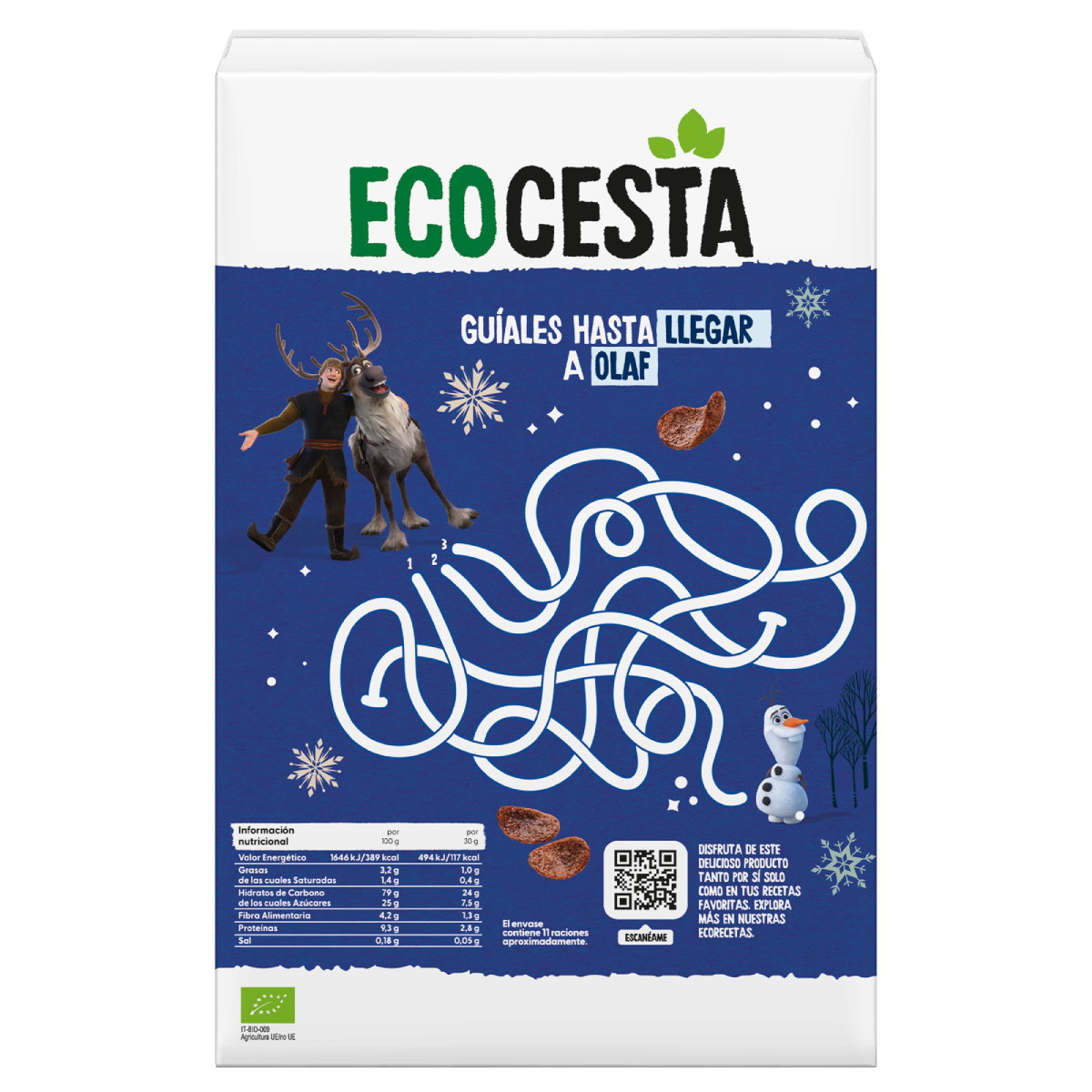 Copos de Cereales con Chocolate Maíz Bio edición Disney Ecocesta 330 g