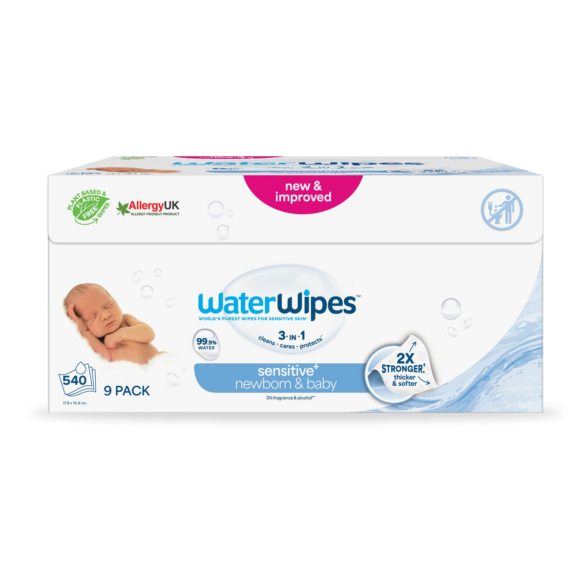 Toallitas de bebé WaterWipes BIO 540 Uds