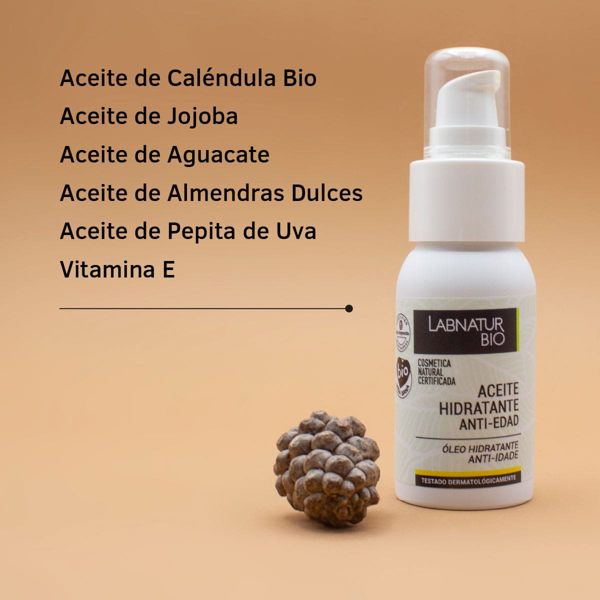 Aceite Hidratante Antiedad Labnatur Bio 50 ml | Caléndula, Jojoba y Aguacate | Nutrición, Firmeza y Elasticidad | Vegano_2