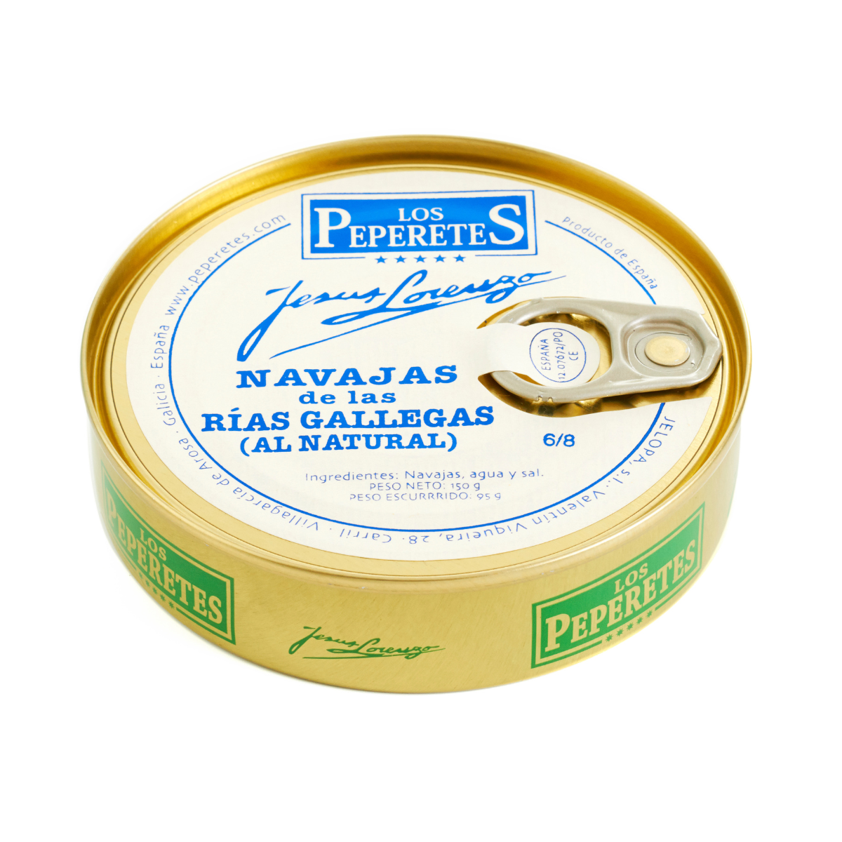 Navajas Finisterre 6/8 Los Peperetes 120 g