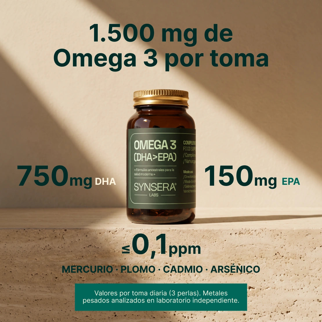 Omega 3 (dha > Epa) 90 Cápsulas Synsera Labs_5