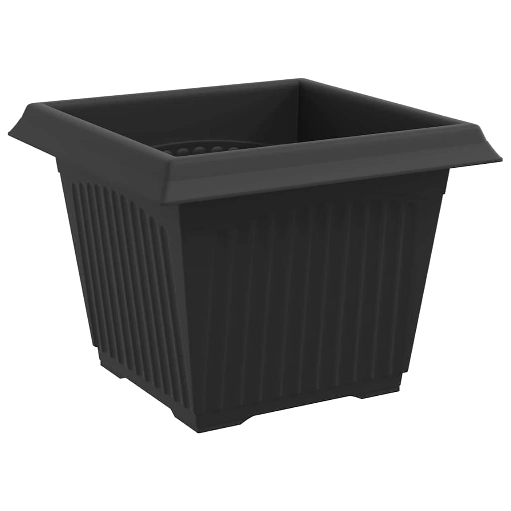 Macetas 24 Uds. Negro Plástico_5