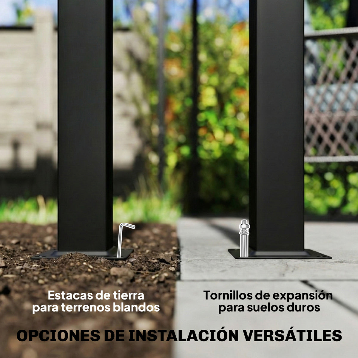 Outsunny Pérgola De Jardín 6x3 M Con Techo Retráctil Upf30+ Gris Oscuro_5