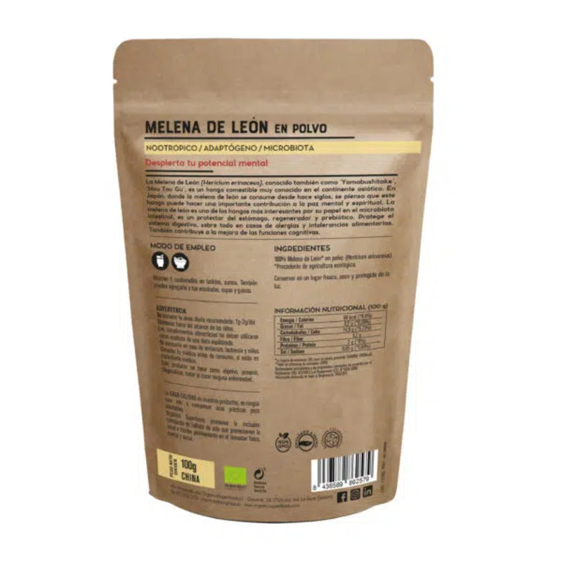 Melena Leon Bio 100g - Orgánica Superfoods_1