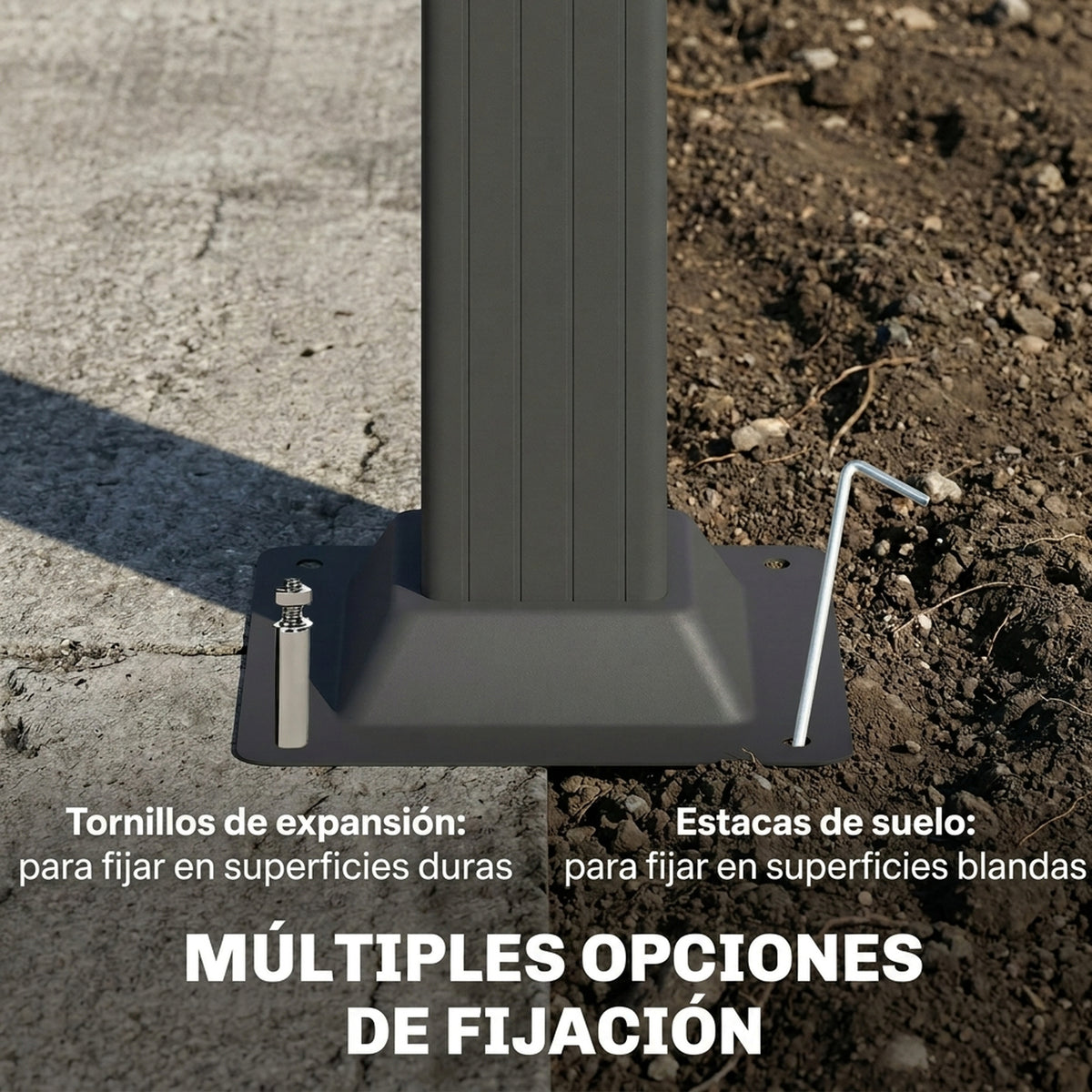 Outsunny Pérgola De Jardín 3x4 M Con Techo De Lamas Orientables Upf30+ Crema_5