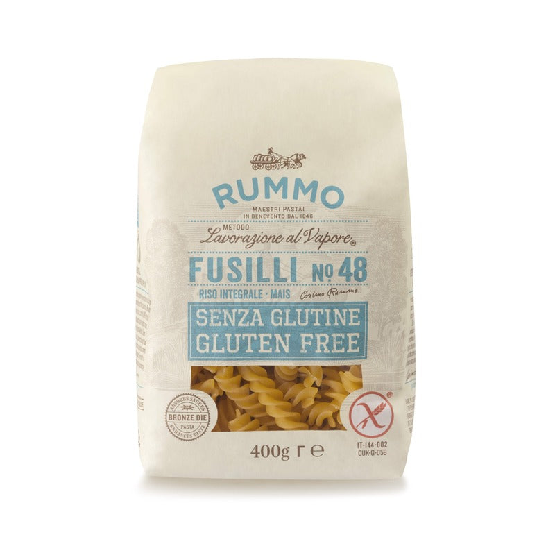 Pasta Fusilli Nª48 SIN Gluten Rummo 400g