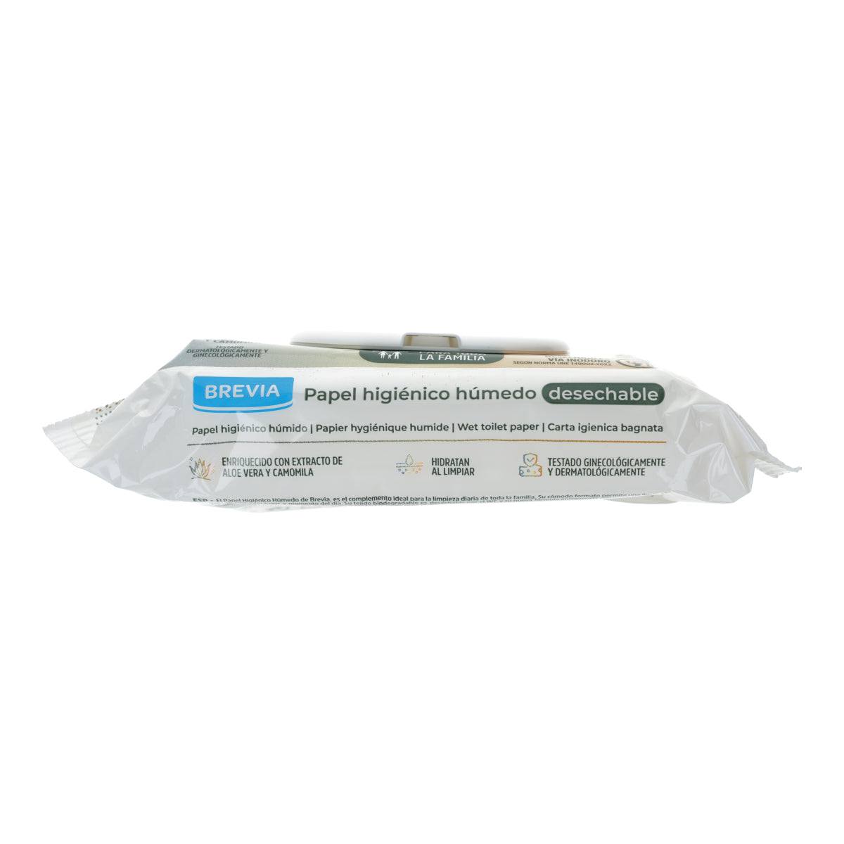 Papel Higiénico Húmedo Familiar Brevia 60 uds
