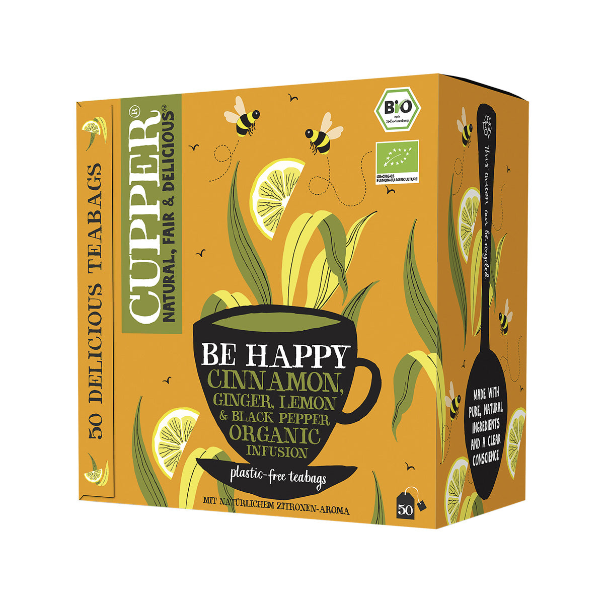 Infusión happy mondays bio Cupper 50 bolsas