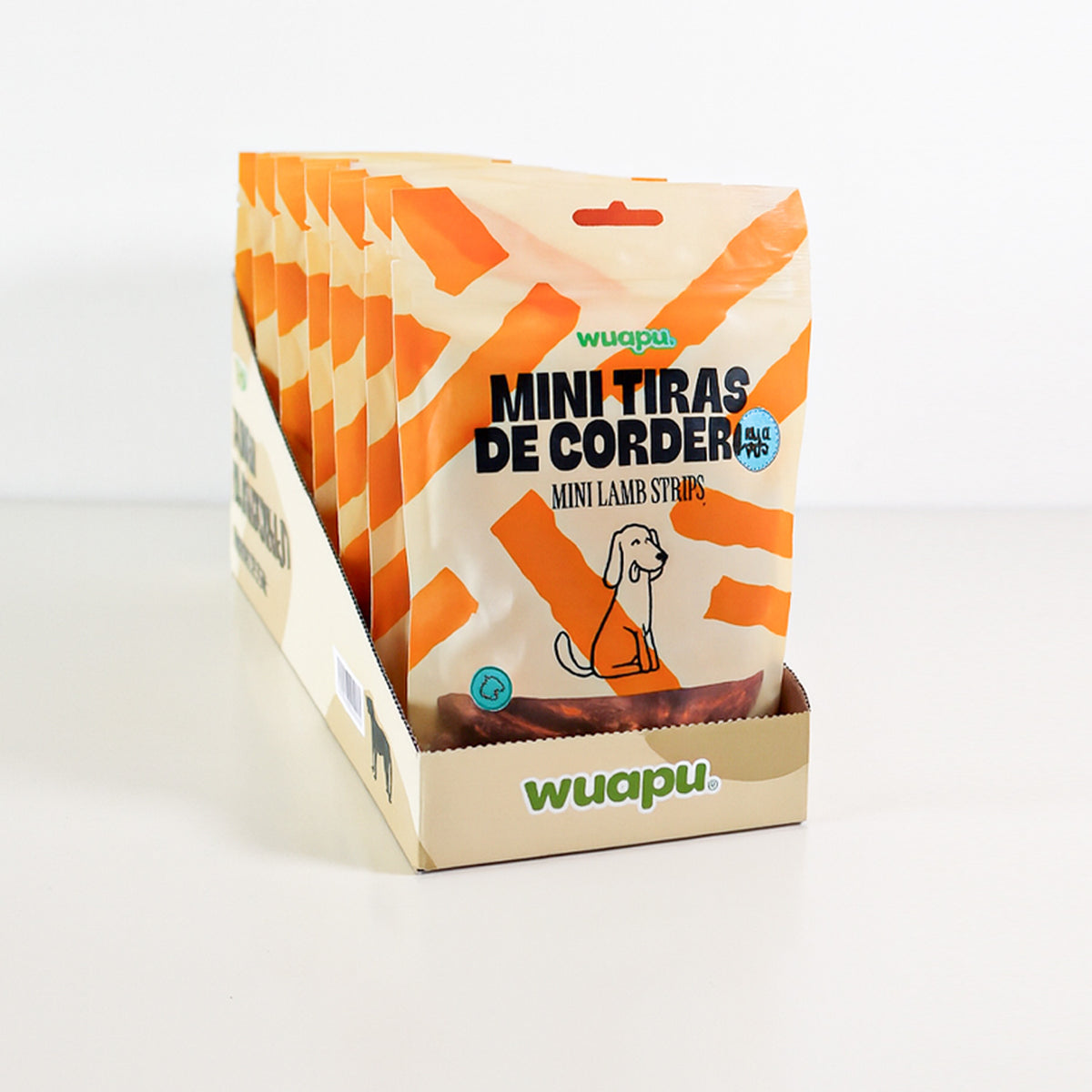 Snack Natural Para Perro Mini Tiras De Cordero 12 Paq X (100gr) Wuapu_5