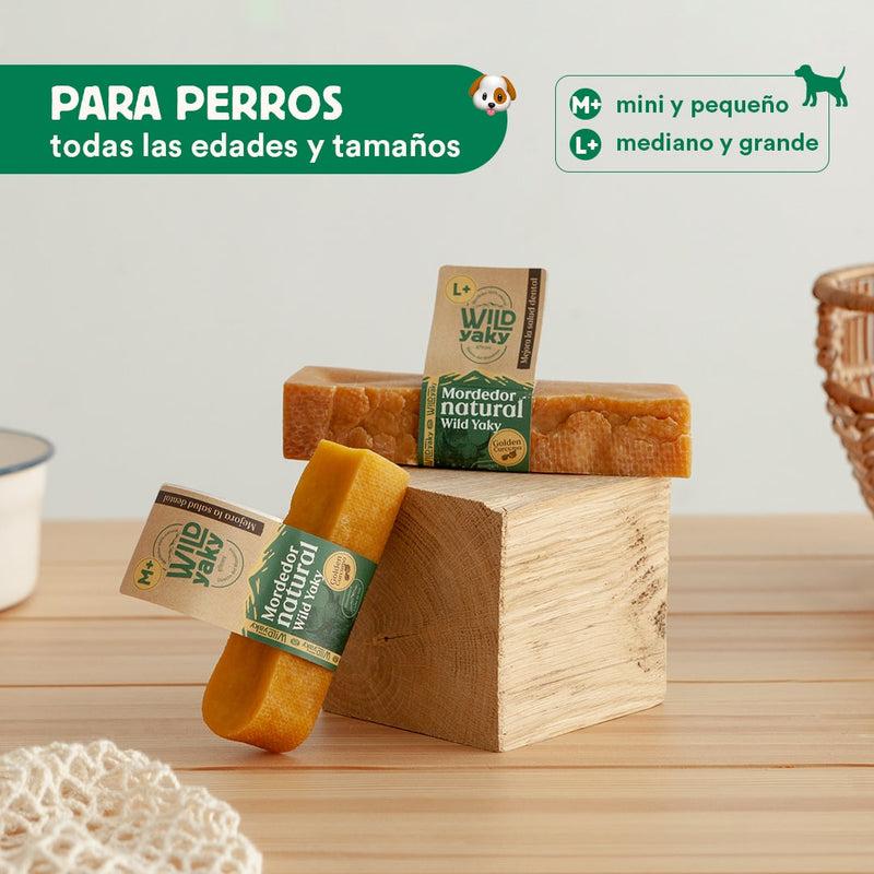 Mordedor Wild Yaky Golden Barrita de Leche de Yak del Himalaya con Cúrcuma Wild Balance 1 ud L+