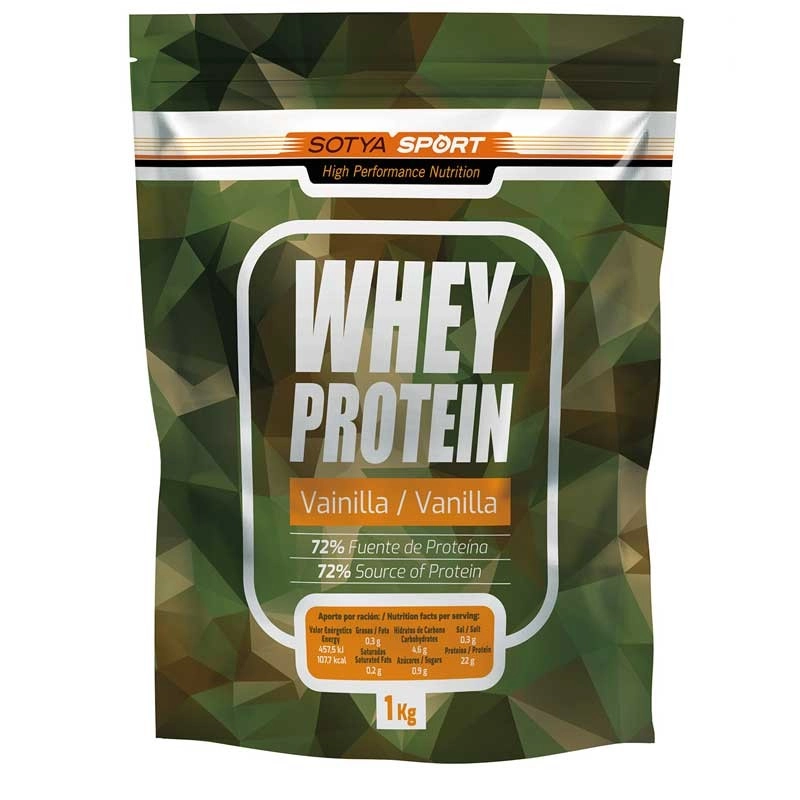 Proteina Whey De Suero De Leche Vainilla Doypack 1 Kg Sotya_0