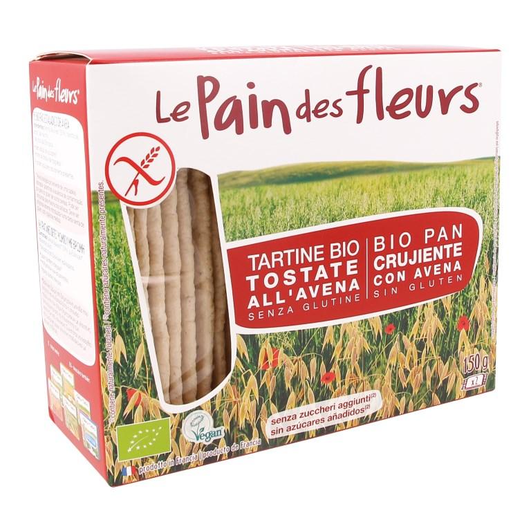 Tostadas Crujientes Crakers con Avena BIO Sin Gluten Le pain de fleurs 150 g