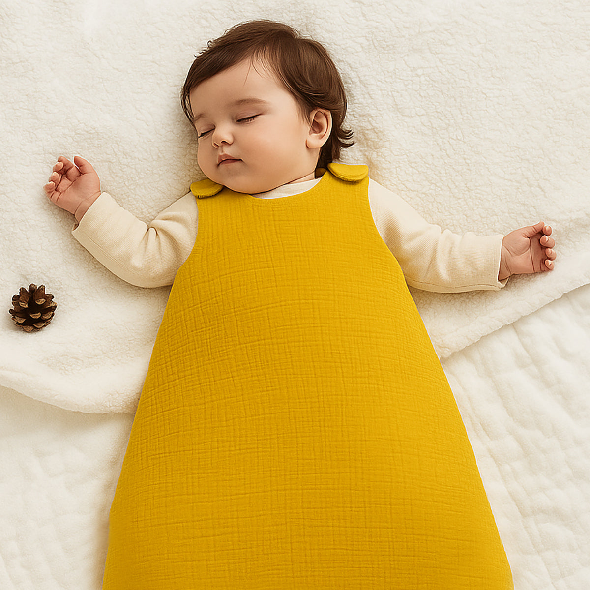 Saco De Dormir De Invierno De Algodón Orgánico Honey_5
