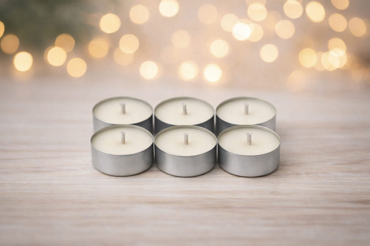 Pack Aromático Natural - Quemador Buda + Wax Melts "entre Montañas" + 6 Velas De Té - Lismare_5