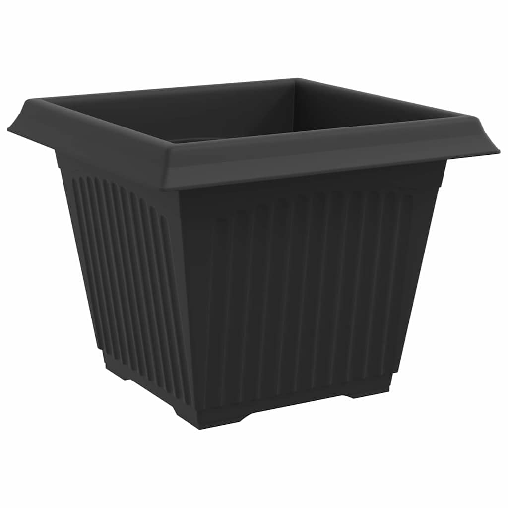 Macetas 24 Pcs Negro 28,5 X 28,5 X 22 Cm Plástico_5