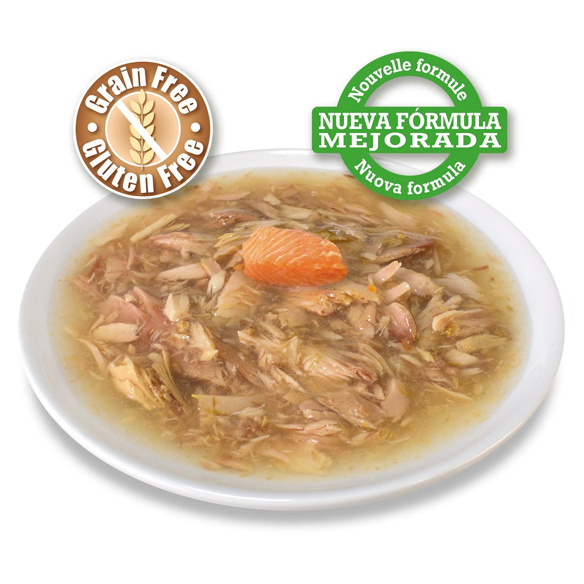 Atún blanco y salmón en salsa Arquivet 80 g Comida húmeda para gatos