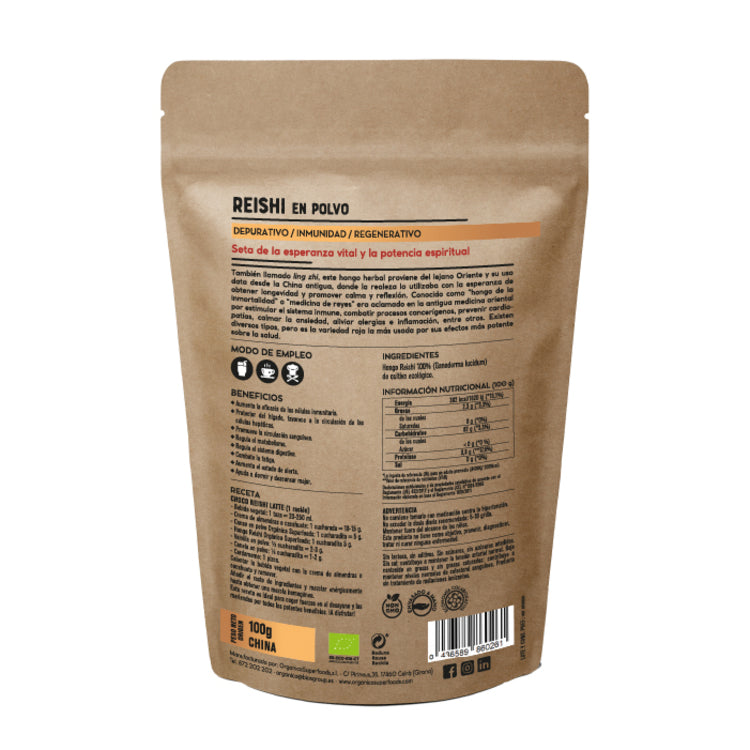 Reishi Bio En Polvo 1kg - Orgánica Superfoods_1