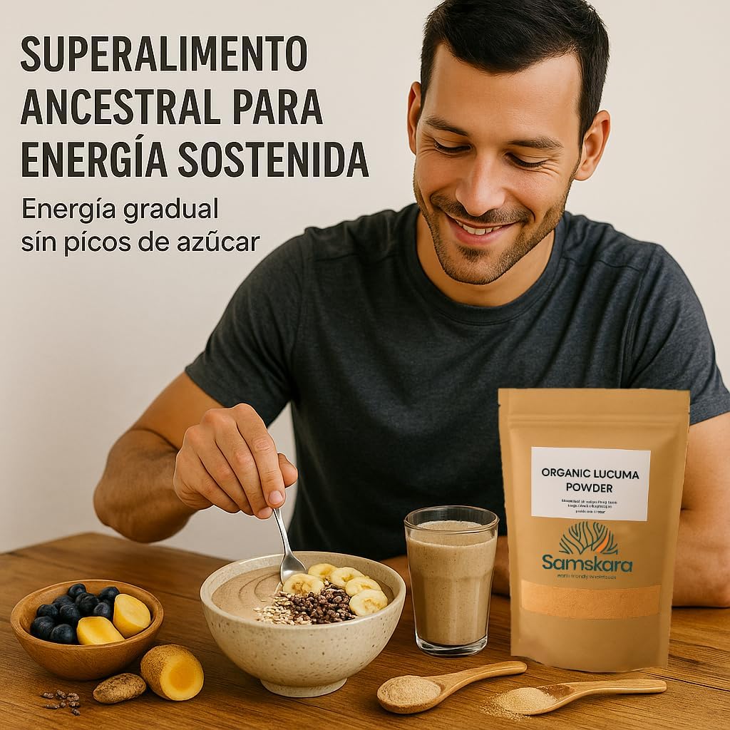 Lúcuma En Polvo Bio - 4kg (1kg Envase Retail + 3kg Bolsa Granel De Recarga) | Superalimento Ecológico Vegano_5
