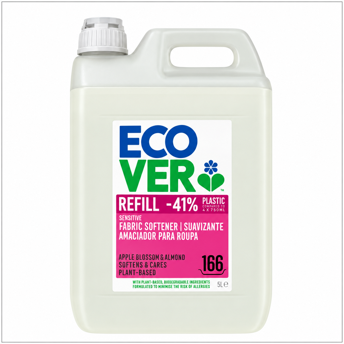 Suavizante Flor Manzana Almendra Ecover 5 L