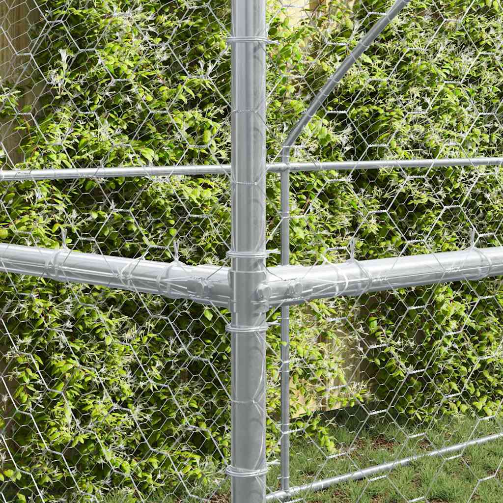Refugio Para Perros 2 Pcs Plateado 4 X 2 X 2 M_2