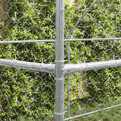 Refugio Para Perros 2 Pcs Plateado 4 X 2 X 2 M_2