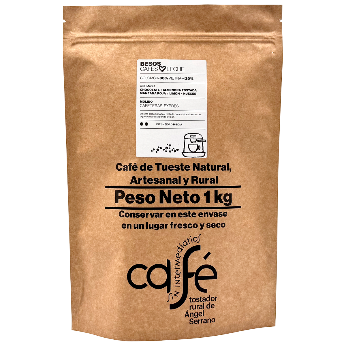 Cafe Sin Intermediarios Café Colombia Besos Molido Espresso 1 Kg_0