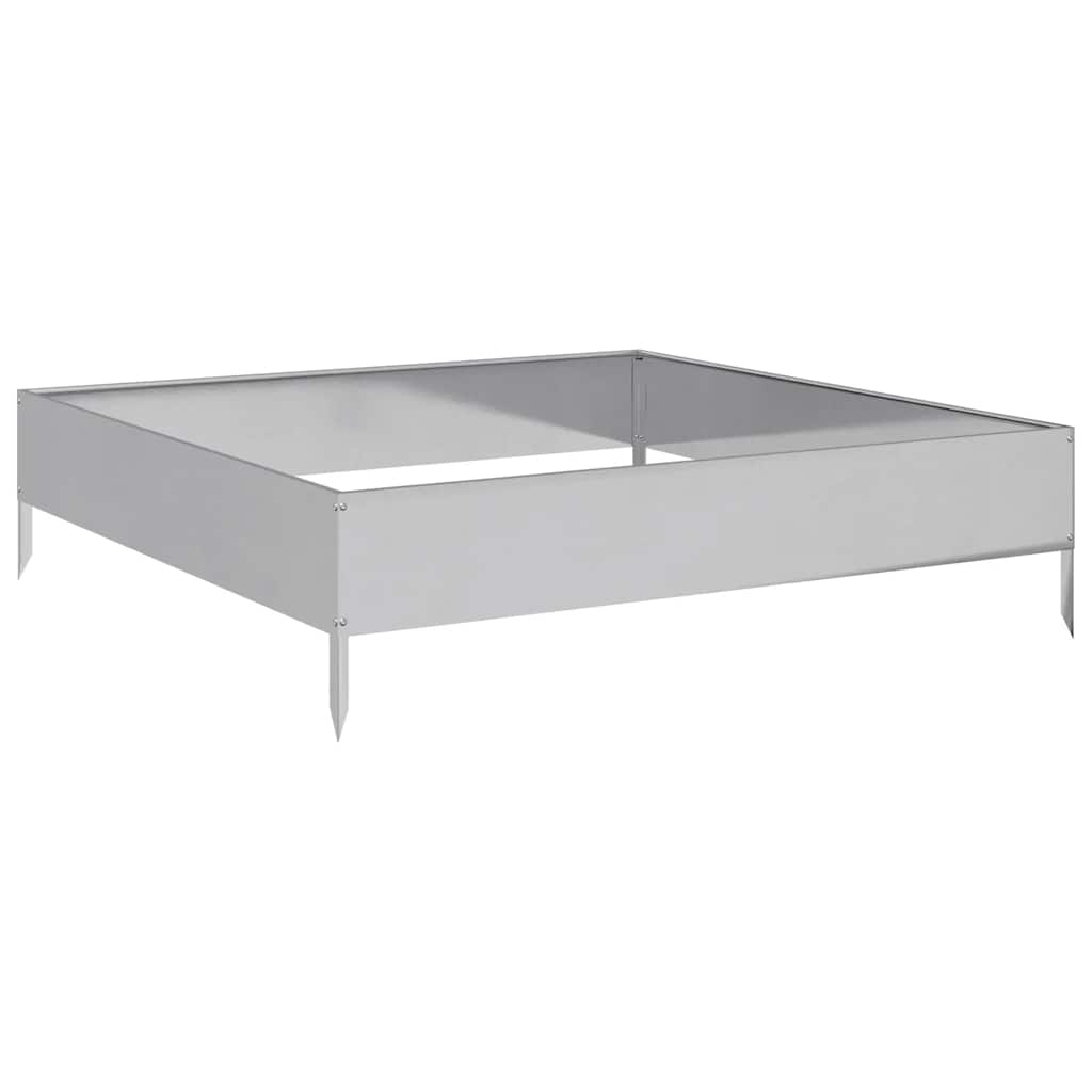 Jardinera De Acero Galvanizado 100x100x26 Cm_0